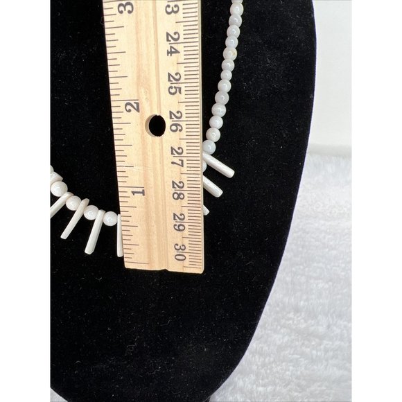 Vintage Fashion Beads Pendant Necklace White - Picture 5 of 15